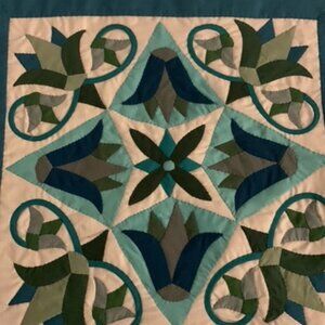 NEW 100% Egyptian cotton Handmade quilted pillow case or hanging quilt from Egyp